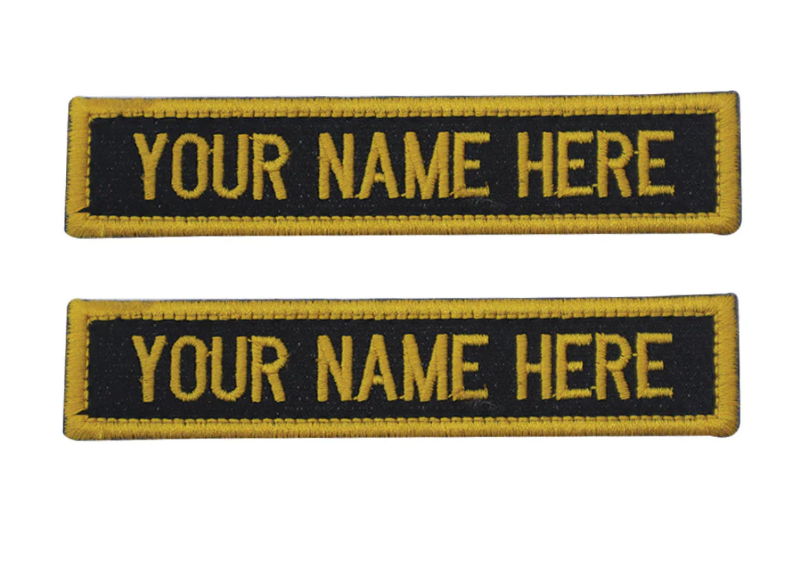 Old Pattern Dress Nameplate, Set of 2 Pcs, Yellow