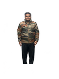 Indian Army Glacier Jacket with Fur Inner | Cheetah Print