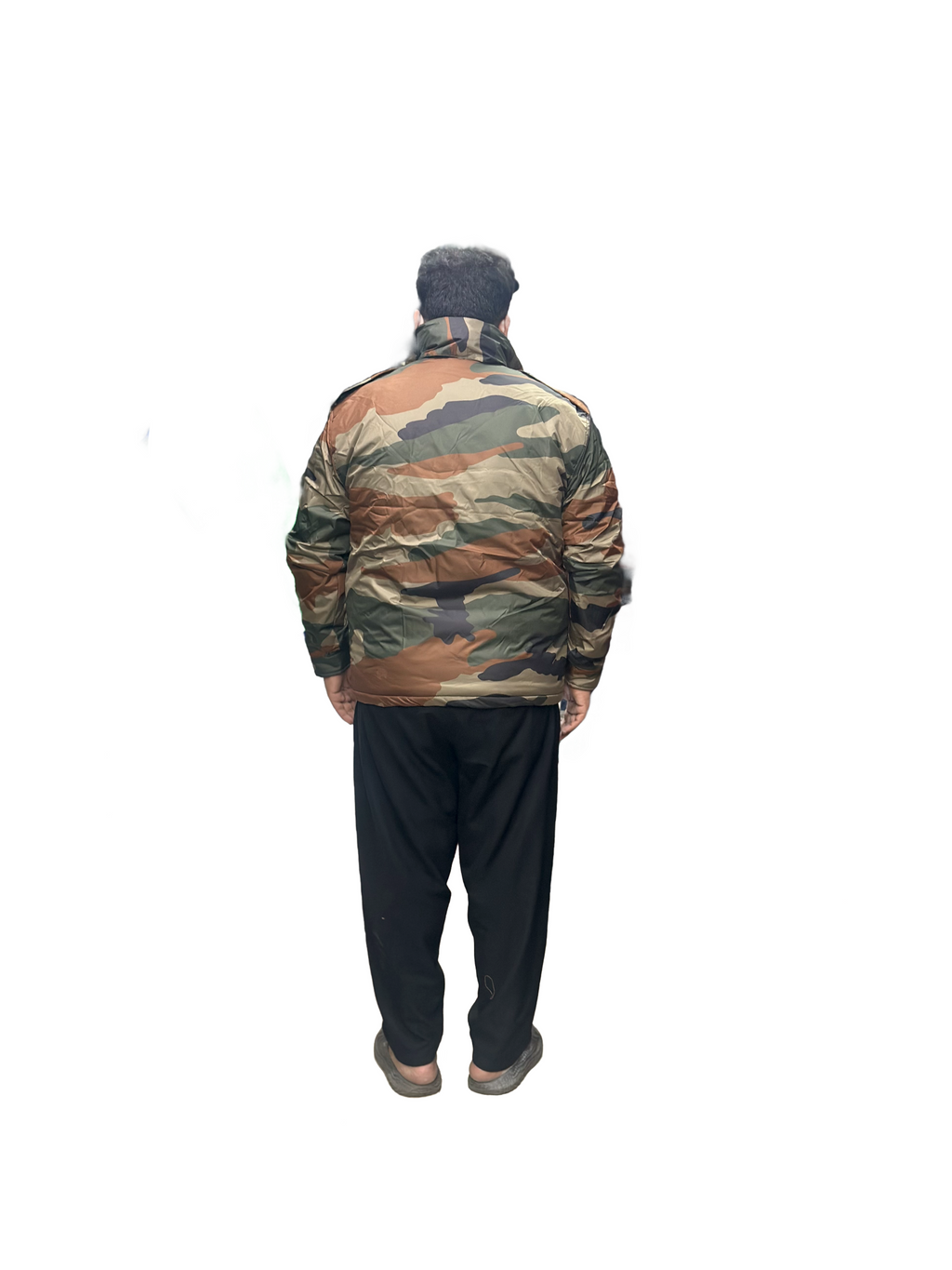 Indian Army Glacier Jacket with Fur Inner | Cheetah Print