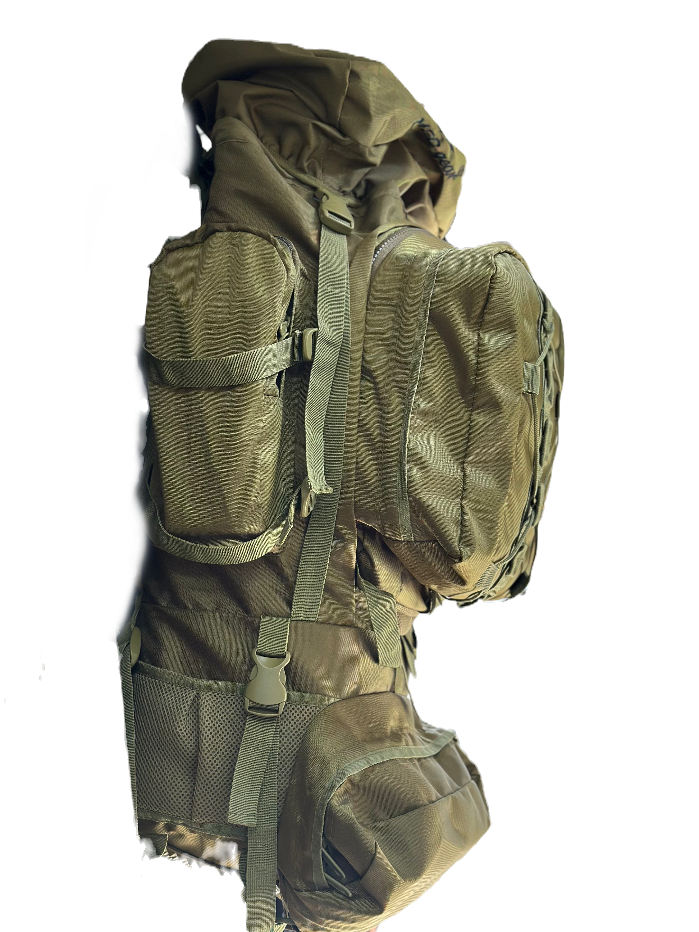 Mec Gear Rucksack Bag OG Color, 90 L, Detachable Small Bag