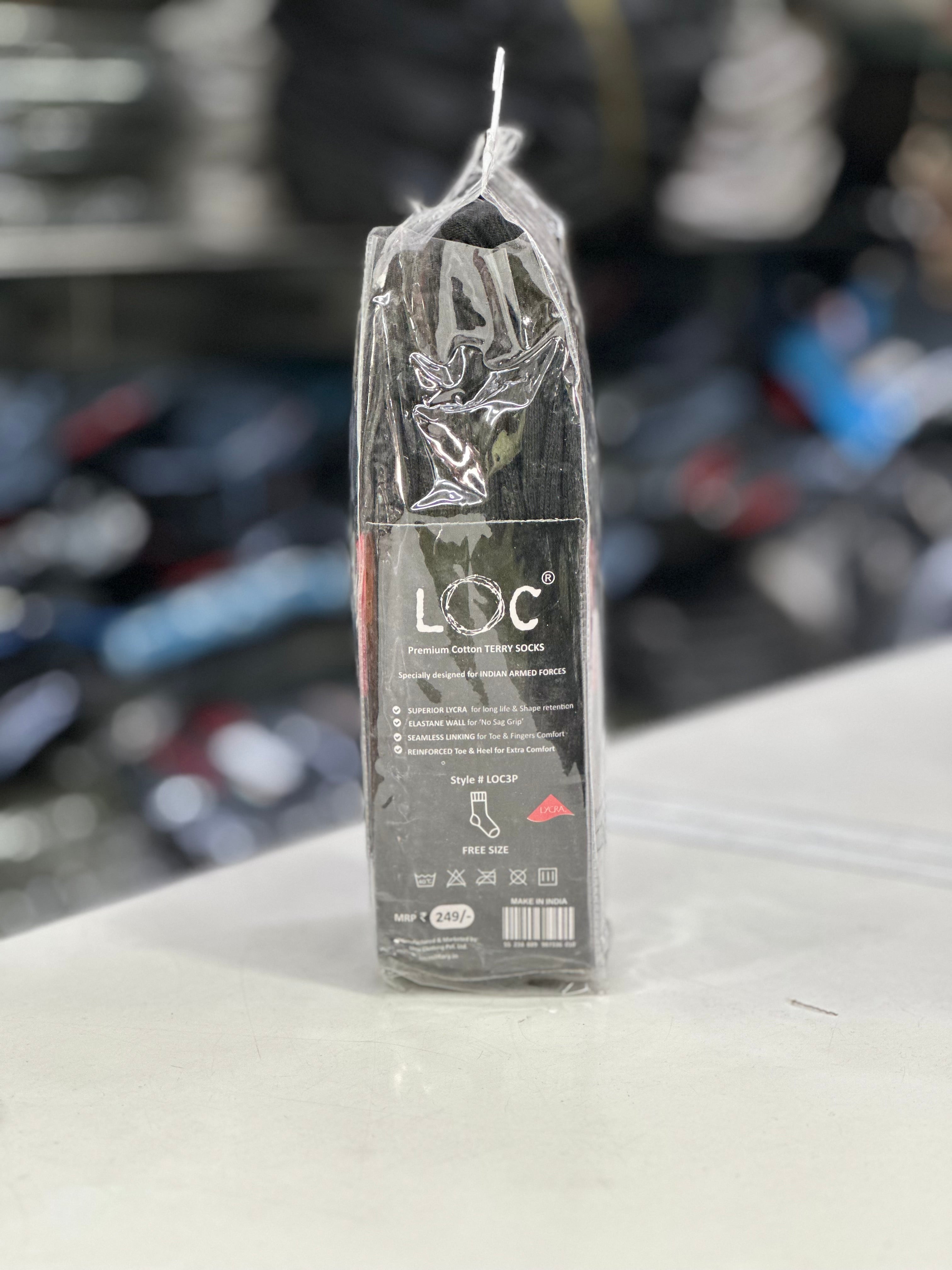 Army Black Socks Pack of 3