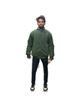 Fleeze Jacket, Dark Olive Colour