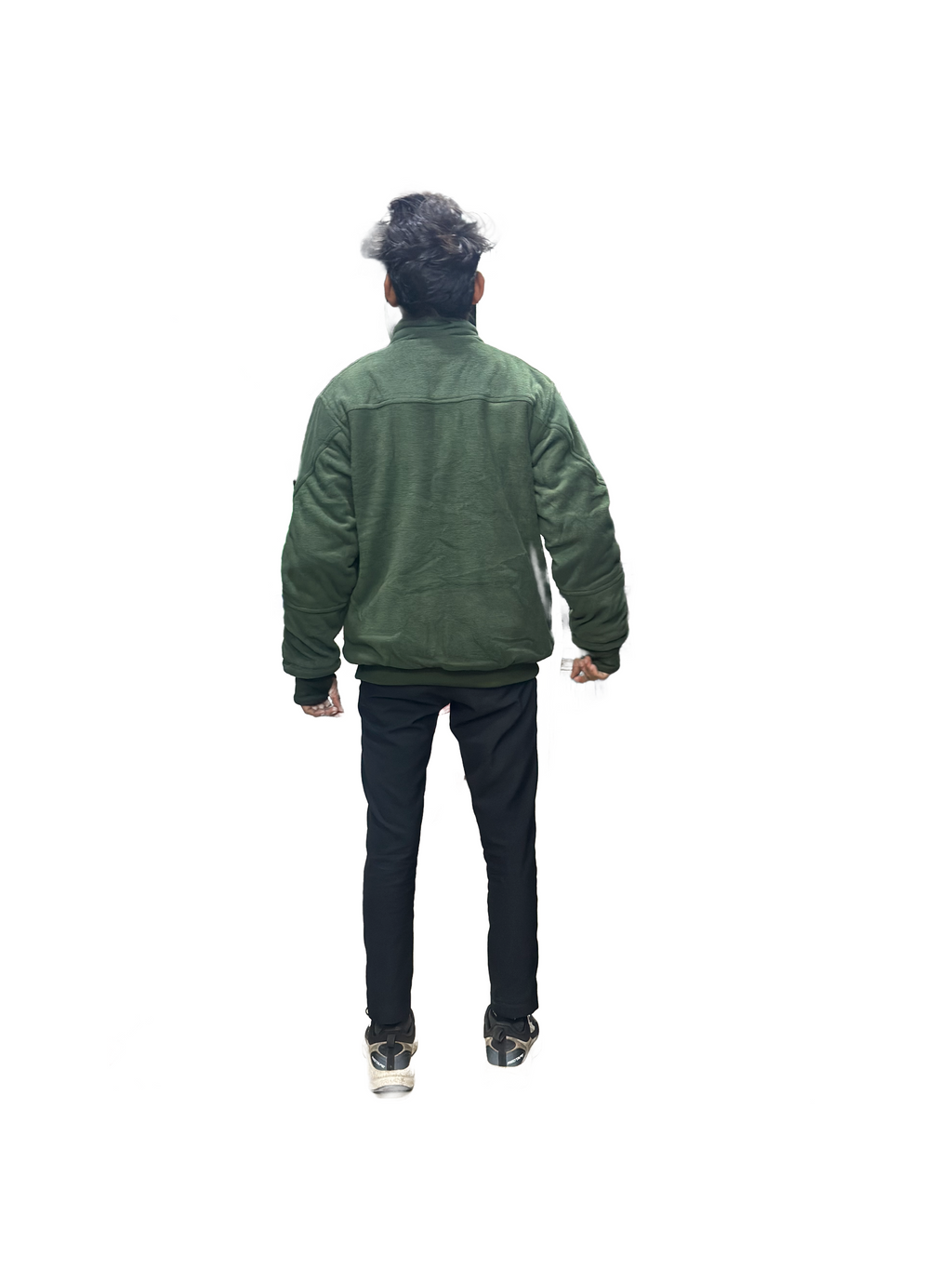 Fleeze Jacket, Dark Olive Colour