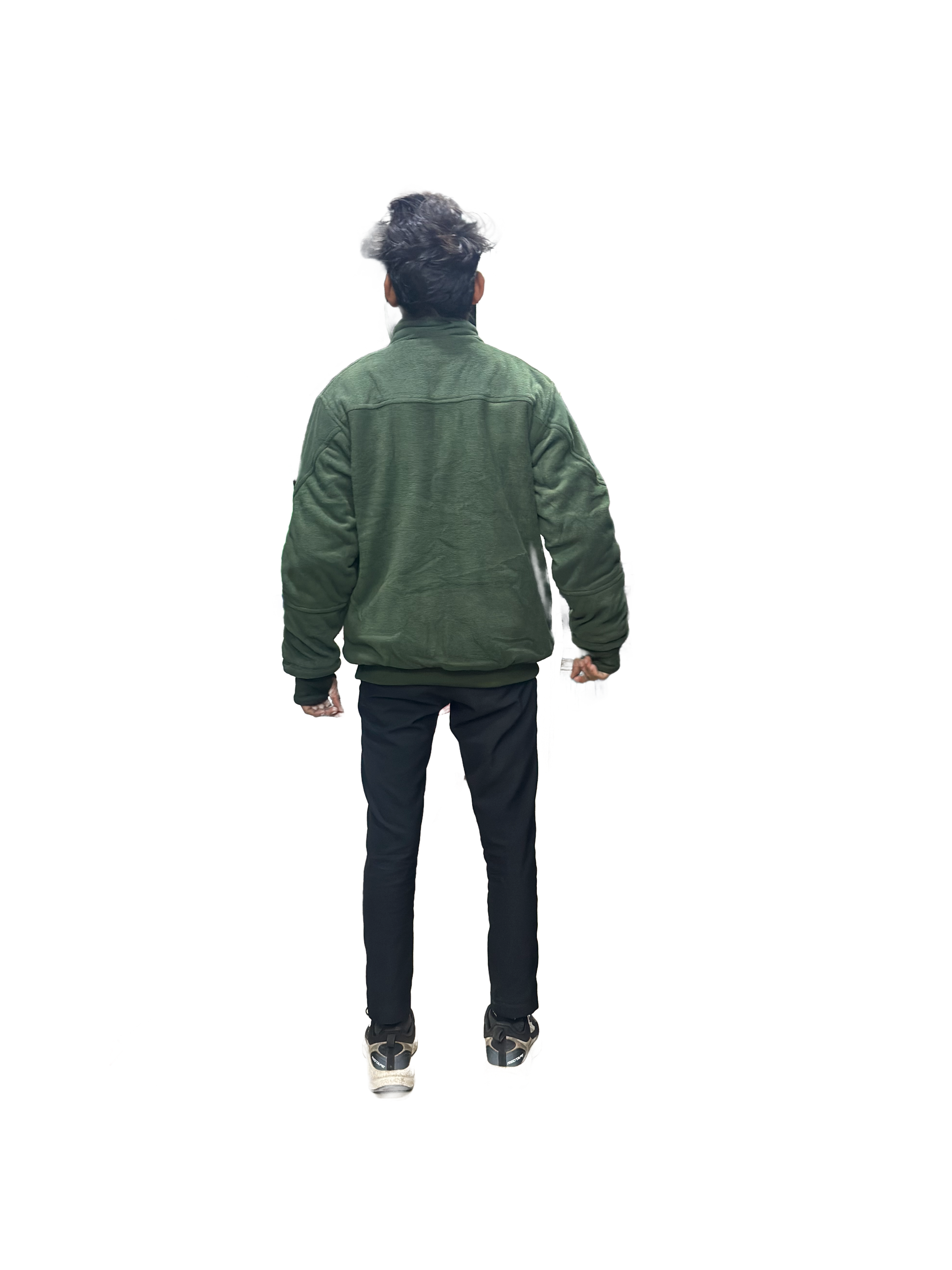 Fleeze Jacket, Dark Olive Colour