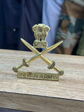 Indian Army Brass Logo, Small size