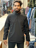 Tactical Tshirt with full sleeves | collar | Black | Ns fabric |