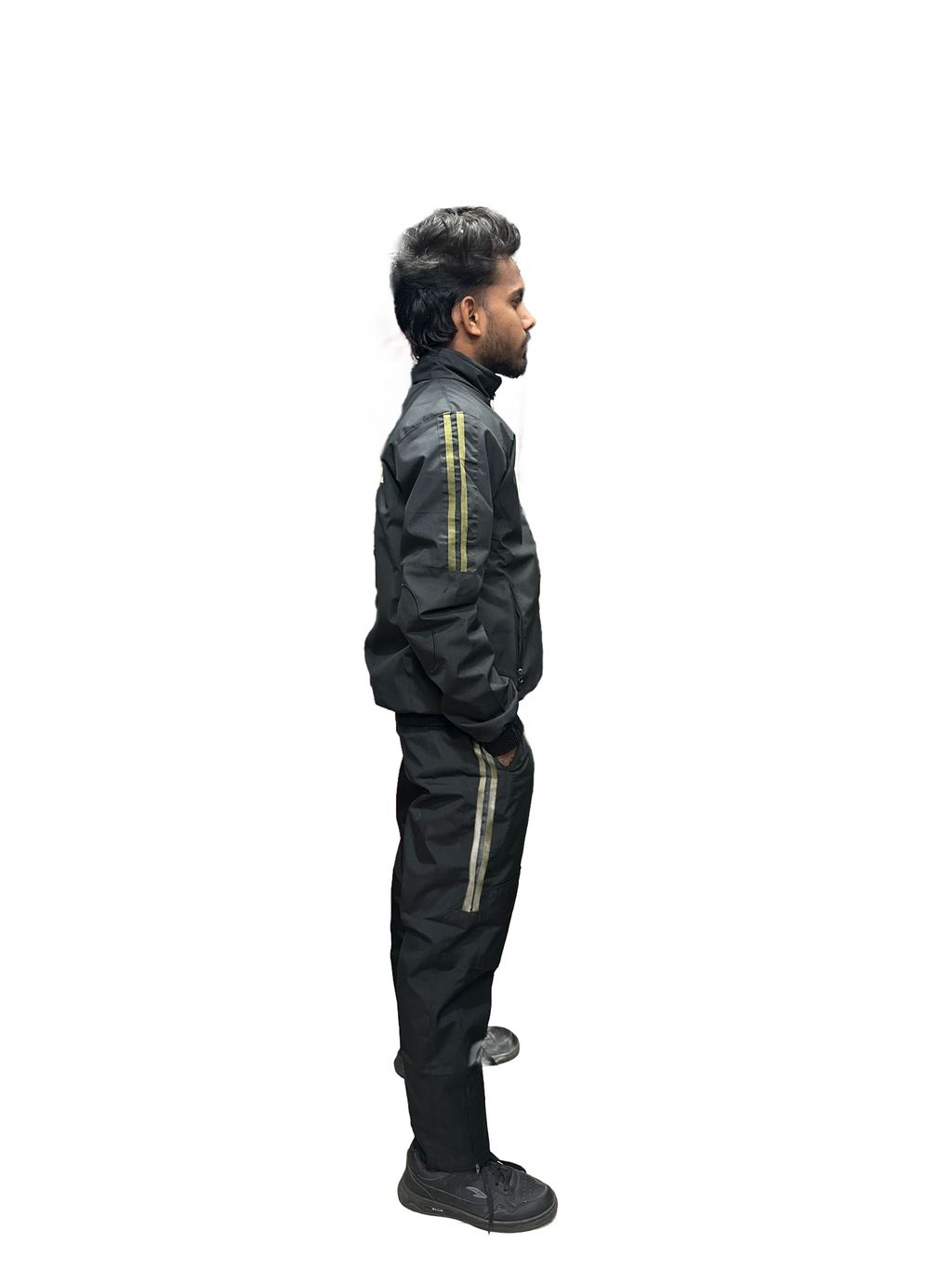 Indian Army Tracksuit Full Set, Both Upper & Lower, Black